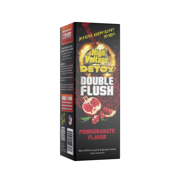 High Voltage Detox Double Flush Pomegranate