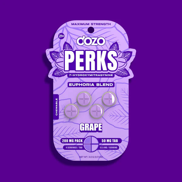 Dozo Perks 4pk Grape 50mg