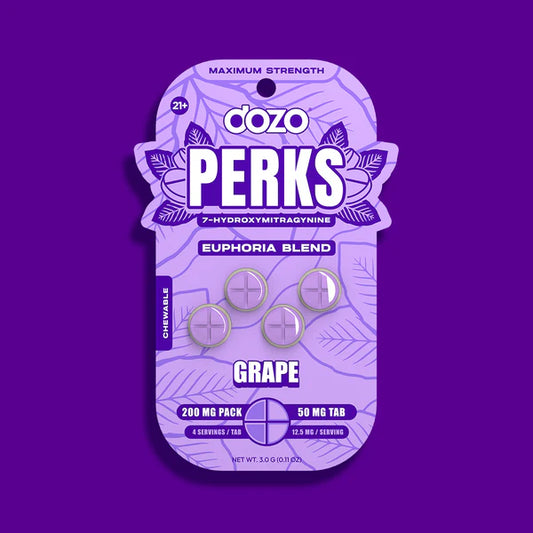 Dozo Perks 4pk Grape 50mg